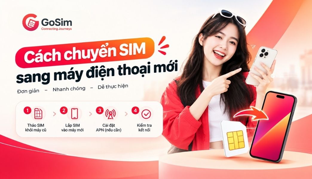 cách chuyển esim sang máy khác GoSimvn